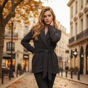 The North Face Women's Cotton Grey Wrap/Cardigan Size XL